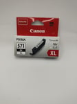 Canon PIXMA Genuine Printer Ink Cartridges 571 Black XL -NEW & Sealed.