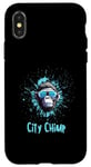 iPhone X/XS Funny City Chimp Cool Urban Monkey Graffiti Case