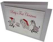 White Cotton Cards Value Range Baby's First Christmas Toys Design Christmas Tiny Value Album (Silver), TVXST