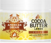 American Dream Cocoa Butter Lemon Cream Moisturizing VitaminE Dry Skin Body Care