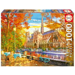 Educa - Puzzle de 1000 pièces pour Adultes | L'automne dans Notre Dame. Mesure: 68 x 48 cm. Contient Environ de la Colle Fix Puzzle. À partir de 14 Ans (19936)