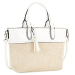 SKPAT - Sac à Main Femme - Sac a main Femme Bandouliere - Sac Femme avec Bandoulière Réglable - Sac a Main Femme Tendance - Sac Femme Original- Petit Sac a Main Femme Pour Tous Les Jours 31368, Blanc