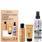 Redken All Soft Hydrating Care Hair Set for Dry Hair, Shampoo 75ml, Conditioner 50ml, One United 150ml