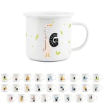 Letter Mug G - Enamel Animal Alphabet Learning Cup - Personalised Gifts for Kids