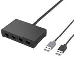 4Port Usb pour Adaptateur Contrôleur pour Nintendo Gamecube Ngc Switch / Wii U / Pc 3en1 black RA354