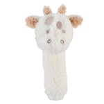 Nattou Peluche Hochet en Polyester, Girafe, Env. 14 cm, Teddy, Blanc