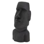 Statue Ile de Paques Moai Rapa Nui 26,5x19x53,5 cm sculpture jardin anthracite