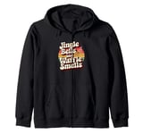 Jingle Bells and Waffle Smells Christmas Holiday Zip Hoodie