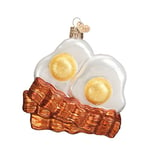 Old World Christmas Ornaments: Bacon And Eggs Glass Blown Ornaments for Christmas Tree