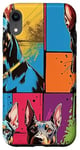 Coque pour iPhone XR Design pop art de chien Doberman cool pour les propriétaires et les fans de chiens