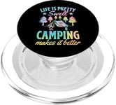 La vie est plutôt belle, le camping rend les choses meilleures PopSockets PopGrip pour MagSafe