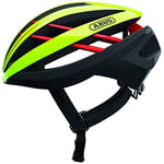 ABUS Aventor Casque de Route - Casque de Vélo très bien ventilé pour Cyclisme professionnel - Unisexe - Jaune, Taille S