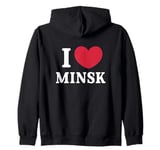 I Love Minsk Zip Hoodie