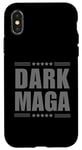 Coque pour iPhone X/XS T-shirt humoristique Dark Magic - 2024 Maga - Nouveau! Dark Maga