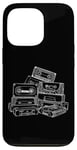 Coque pour iPhone 13 Pro Love Retro Mixtape 80's Blank Cassette Tape Shirt Cadeaux