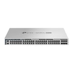 TP-Link S6500-48MPP6Y Omada Pro 48-Port 2.5G Stackable L3 Managed PoE++ Switch with 6 25G Slots 48x 2.5 Gbps PoE++ RJ45 ports (up to 60 W PoE out per