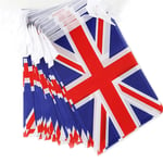 Union Jack Bunting Flags Fabric Cloth Kings Birthday Royal Street Party UK 33FT