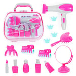 Bayer Design - 79130AB Set de Coiffure avec Coffret, sèche-Cheveux avec Sons, Accessoires pour Cheveux, Maquillage de Jeu