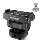 Neewer Adaptateur de Montage pour Action 5 Pro, Support magnétique à libération Rapide inclinable à 160° avec Griffe Froide, Filetage 6,35 mm, Compatible avec DJI Osmo Action 5 Pro Action 4 Action 3,