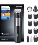 Mens Beard Trimmer Hair Clippers Nose & Ear Trimmer 9-in-1 Body Groomer ALL IN 1