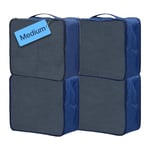 Medium Packing Cubes 4 PCS, Medium Suitcase Organiser Bags 4-Piece, Medium Travel Bags Organiser 4 Pack (4PCS Medium Navy)