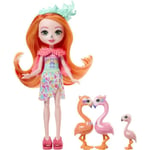 Enchantimals Sunshine Beach-Famille Florinda Flamant-Coffret HRX85