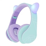 PowerLocus Kids Headphones, P2 Bluetooth Headphones for Kids with Volume Limit 85DB, Kids Wireless Headphones Over Ear with Microphone, Foldable, Carry Case, Micro SD/TF for iPhone/iPad/Laptop/PC/TV