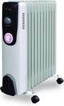 Oil Filled Radiator Electric Heater With Timer 3 Heat Thermostat Portable