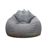 Ny extra stor sittsäcksstol Soffa Cover inomhus Lazy Lounger För Vuxna Barn Kampanjpris Grå 80 * 90cm Gray 80 * 90cm