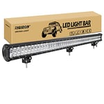 RIGIDON 288W LED Light Barre, 110 cm 44 Pouces 12V 24V Barre d'éclairage LED, Barre Lumineuse LED Conduite Lumières pour Offroad Véhicules Voiture camions SUV 4x4 Tracteur, 6000K Feux antibrouillard