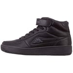 Kappa Bash Mid, Baskets Hautes Homme, Noir/Gris 1116, 37 EU