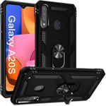 samsung galaxy a20s rugged case with metal ring holder