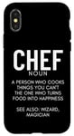 Coque pour iPhone X/XS Définition du chef Funny Cook Cooking Chefs