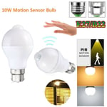 PIR Motion Sensor B22 E27 LED Lamp Bulb Globe Auto ON/OFF Energy Saving Light