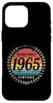 Coque pour iPhone 16 Pro Max Véritable design d'anniversaire vintage en édition limitée 1965