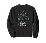 Coffee Cats and Yoga Mats Sweatshirt