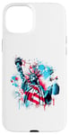 iPhone 15 Plus American Style Statue of Liberty Spray Paint Case