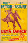 LET'S DANCE FILM ASTAIRE Rhij - POSTER HQ 80x110cm d'une AFFICHE CINéMA