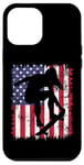 Coque pour iPhone 12 Pro Max Skateboard Girl Skateboarder Drapeau américain Patineuse Roll 2