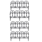 Bordure De Jardin Noir - Set De 4