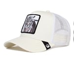 Goorin Bros. The Farm Casquette de Camionneur réglable Unisexe Baseball, Blanc (Tigre Blanc), Taille Unique Mixte