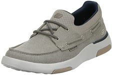 Skechers 65896, Chaussure Bellinger Garmo Oxford pour Homme, Taupe, 41 EU