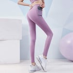 Charm4you Collants Stretch Fitness Yoga Pantalon,Pantalon de Yoga de Sport à séchage Rapide avec Coutures en Maille-Violet Clair_S #,Push Up Butt Lifter Pants Yoga