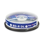 1x10 Verbatim M-Disc BD-R BluRay 50GB 6X Speed Cakebox Printable