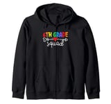 6th Grade Squad Teachers Boys Kids Students Back to School Zip Hoodie