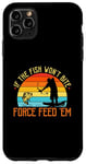 Coque pour iPhone 11 Pro Max Bowfishing Force Feed Them, pêcheur, arc et flèche