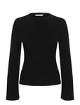 Antaligz Peplum Wool Pullover Gestuz Black