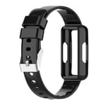 För Fitbit inspire 2 Transparent Silikon Integrated Watch Band Black