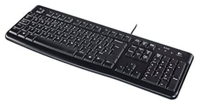 Logitech K120 Wired Keyboard for Windows, QWERTY US International Layout - Black