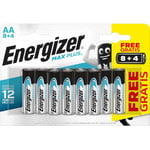 Energizer Batteri Max Plus AA 8+4/fp